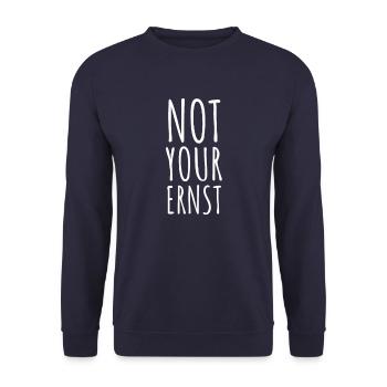 Not Your Ernst - Unisex Pullover - Navy - Vorne - Alina (178cm) & Michal (187cm)
