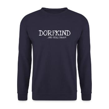 Enfant du village ... et S - Sweat-shirt Unisexe - marine - Devant - Alina (178cm) & Michal (187cm)