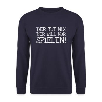 The Tut Nix The Will ne joue que! - Sweat-shirt Unisexe - marine - Devant - Alina (178cm) & Michal (187cm)