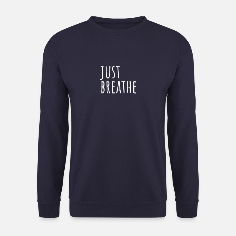 Just Breathe - Unisex Pullover - Navy