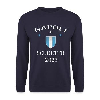 Neapel,Napoli, Meister, 2023 - Unisex Pullover - Navy - Vorne - Alina (178cm) & Michal (187cm)