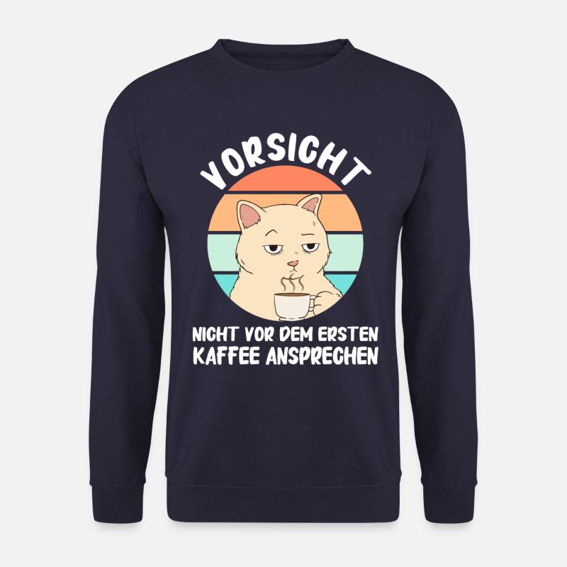 Kaffee Coffee Kaffeetrinker Kaffeeliebhaber - Unisex Pullover - Navy