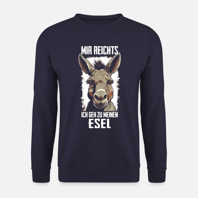 Esel Eselchen Maultier Muli - Unisex Pullover - Navy