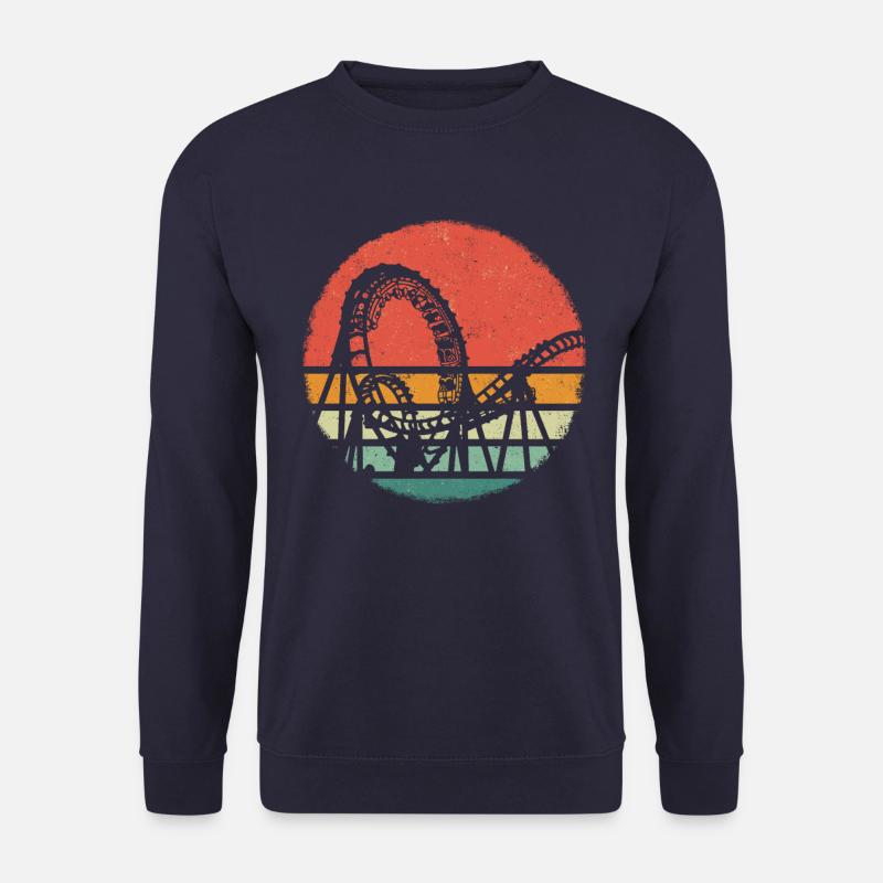 Achterbahn Freizeitpark Roller Coaster - Unisex Pullover - Navy