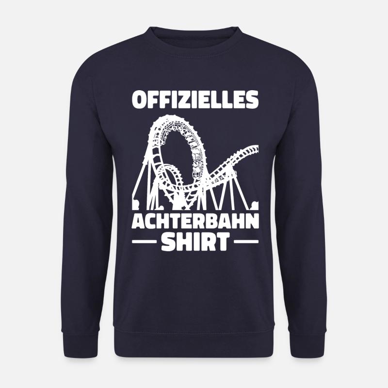 Achterbahn Freizeitpark Roller Coaster - Unisex Pullover - Navy