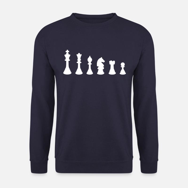 Schach Schachspieler Schachfigur - Unisex Pullover - Navy