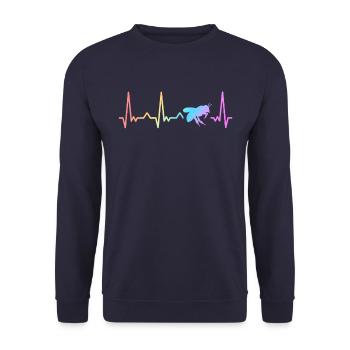 Abeilles, apiculteurs, apiculteurs - Sweat-shirt Unisexe - marine - Devant - Alina (178cm) & Michal (187cm)