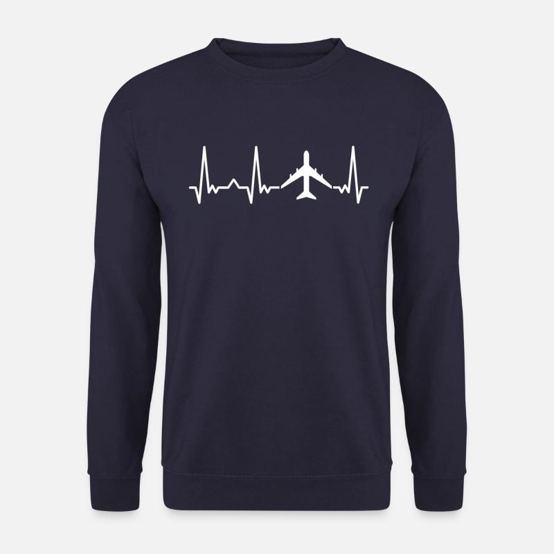 Flugzeug Planespotter Pilot Piloten Flugzeuge - Unisex Pullover - Navy