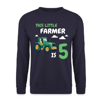 Cadeau 5 ans anniversaire garçon ou fille - Sweat-shirt Unisexe - marine - Devant - Alina (178cm) & Michal (187cm)