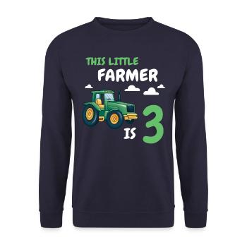 Cadeau 3 ans anniversaire garçon ou fille - Sweat-shirt Unisexe - marine - Devant - Alina (178cm) & Michal (187cm)