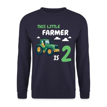 Cadeau 2 ans anniversaire garçon ou fille - Sweat-shirt Unisexe - marine - Devant - Alina (178cm) & Michal (187cm)