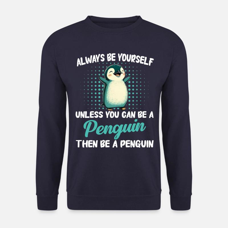 Pinguin Pinguine Tier - Unisex Pullover - Navy