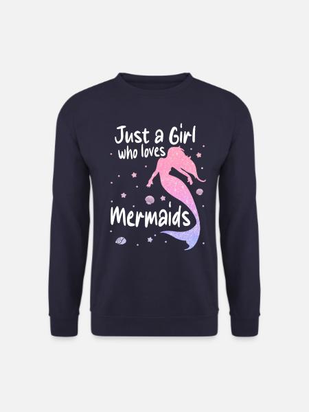 Meerjungfrau Fabel Meerjungfrauen Märchen - Unisex Pullover - Navy