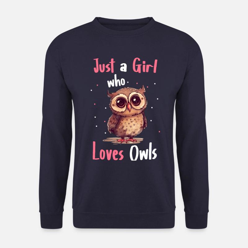 Eule Vogel Tier Eulen - Unisex Pullover - Navy