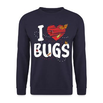 Biologie de l’entomologiste des insectes - Sweat-shirt Unisexe - marine - Devant - Alina (178cm) & Michal (187cm)