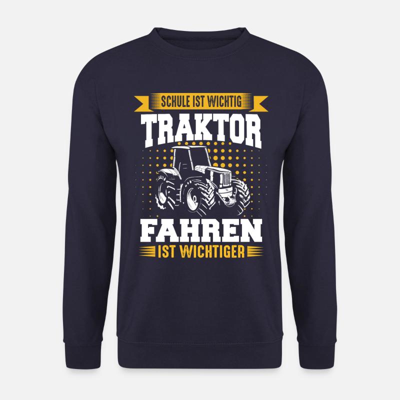 Traktor Bauer Landwirt Trecker Traktorfahrer - Unisex Pullover - Navy