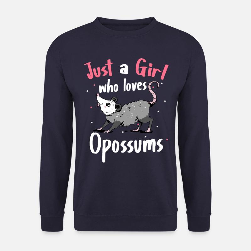 Opossum Possum Tier - Unisex Pullover - Navy