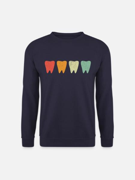Zahnarzt Zahnarzthelferin Zähne - Unisex Pullover - Navy