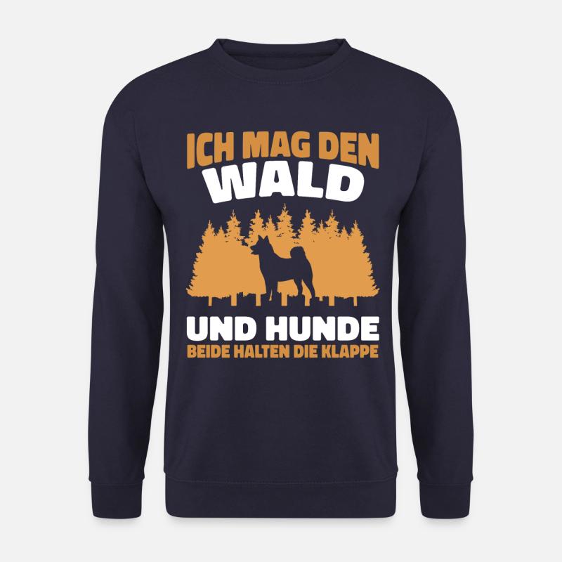 Hund Hunde Haustier Lustige Sprüche - Unisex Pullover - Navy