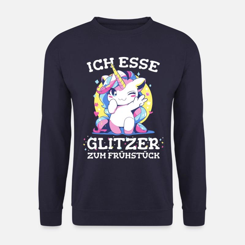 Einhorn Einhörner Fabelwesen Mystisch - Unisex Pullover - Navy