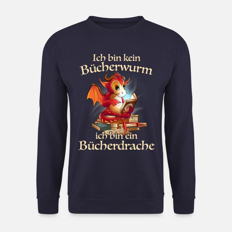 Buch Lesen Bücher Buch Nerd Bücherwurm - Unisex Pullover - Navy