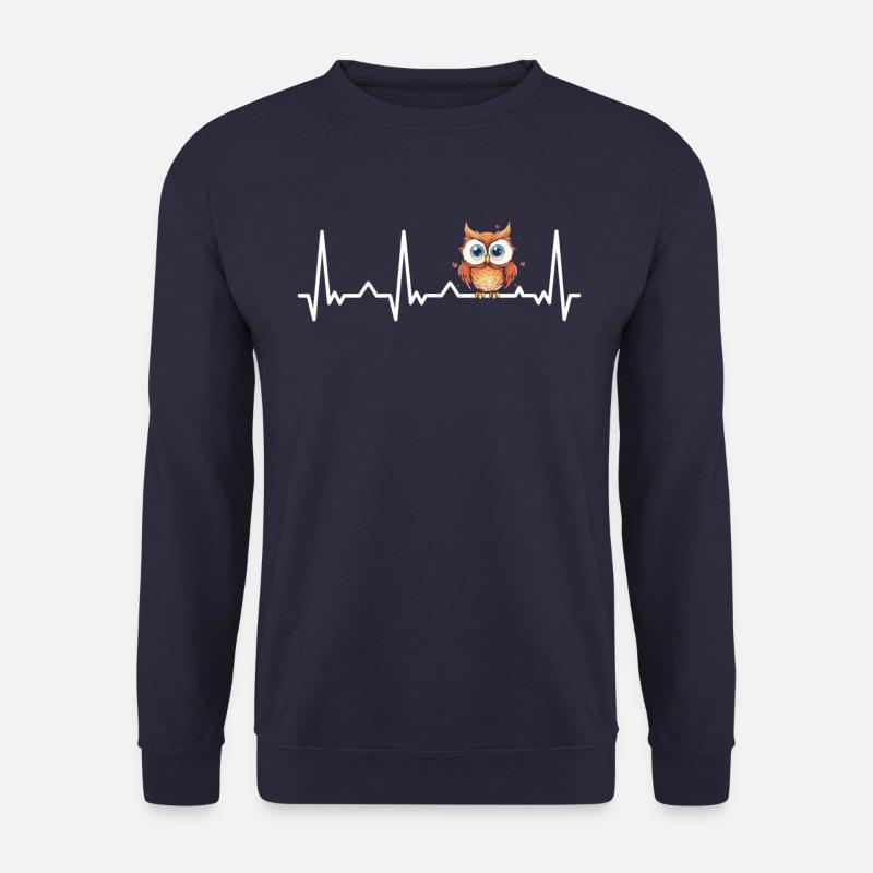 Eule Vogel Tier Eulen - Unisex Pullover - Navy