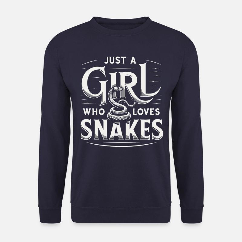 Schlange Schlangen Tier - Unisex Pullover - Navy