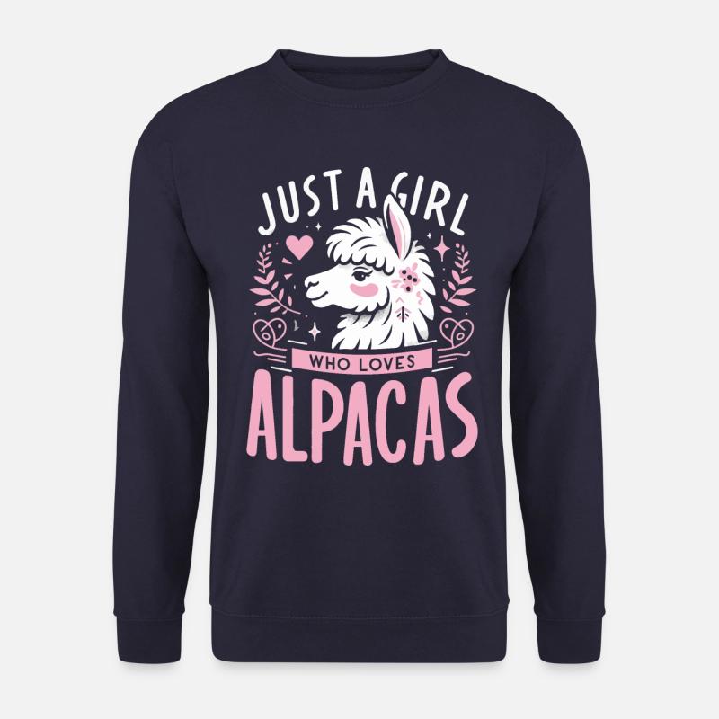 Alpaka Llama - Unisex Pullover - Navy
