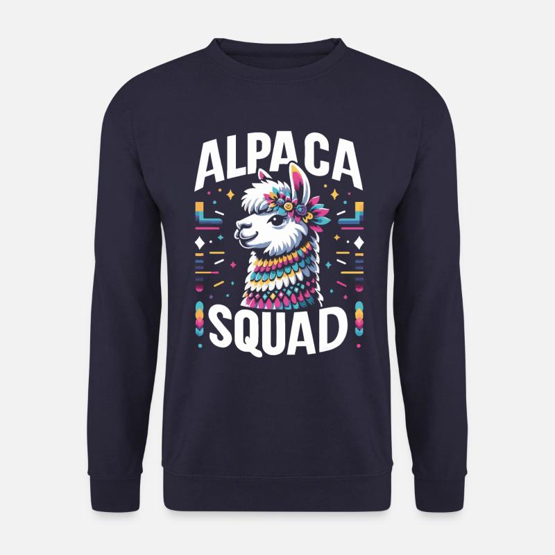 Alpaka Llama - Unisex Pullover - Navy