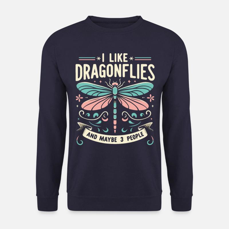 libellule libellules insectes nature - Sweat-shirt Unisexe - marine