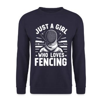 Escrimeur - Sweat-shirt Unisexe - marine - Devant - Alina (178cm) & Michal (187cm)