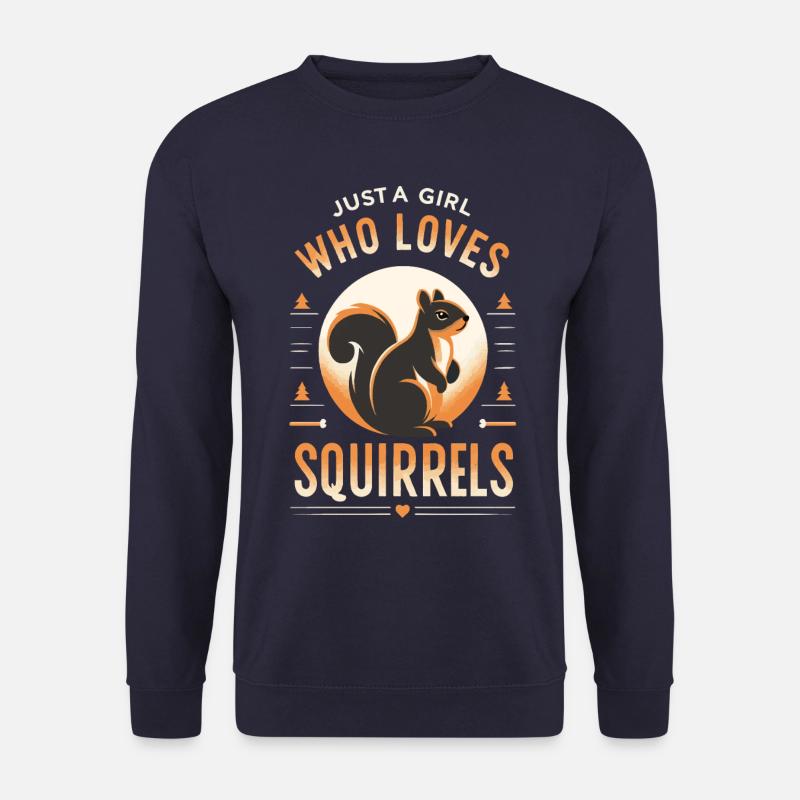 Eichhörnchen Tier Nagetier - Unisex Pullover - Navy