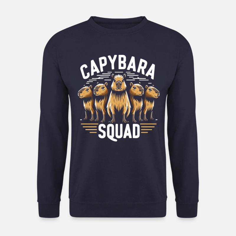Capybara Wasserschwein Nagetier Tier - Unisex Pullover - Navy