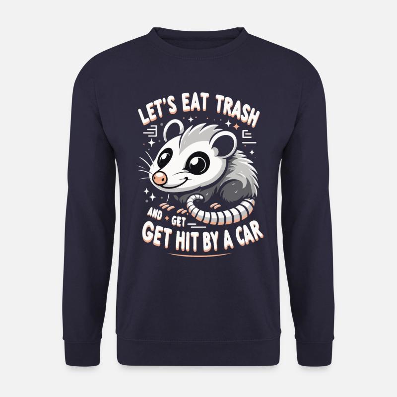 Opossum Possum Tier - Unisex Pullover - Navy