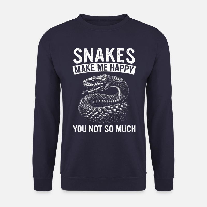 Schlange Schlangen Tier - Unisex Pullover - Navy