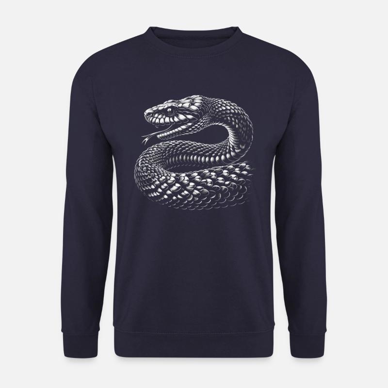 Schlange Schlangen Tier - Unisex Pullover - Navy