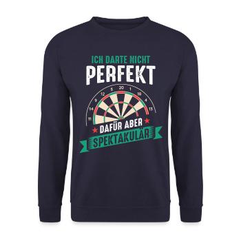 Fléchettes Fléchettes Joueur de fléchettes Fléchettes Sport - Sweat-shirt Unisexe - marine - Devant - Alina (178cm) & Michal (187cm)