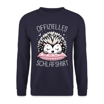 Hedgehog, White-bellied Hedgehog, Animal, Stinger, Hedgehog - Unisex Sweatshirt - navy - Front - Alina (178cm) & Michal (187cm)
