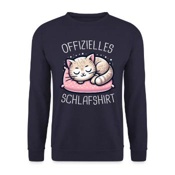 Chat, Chaton, Tomcat, Animaux, Chats - Sweat-shirt Unisexe - marine - Devant - Alina (178cm) & Michal (187cm)