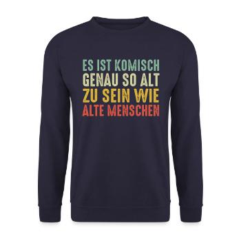 Birthday Gift Birthday Boy Girl Funny - Unisex Sweatshirt - navy - Front - Alina (178cm) & Michal (187cm)