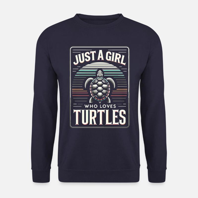 Schildkröte Meeresschildkröte Schildkröten Tier - Unisex Pullover - Navy