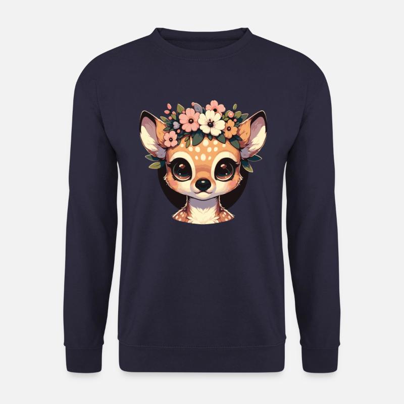 Reh Hirsch Jäger Tier - Unisex Pullover - Navy
