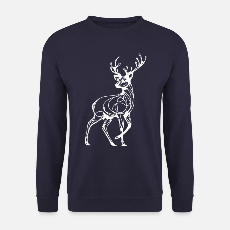 Reh Hirsch Jäger Tier - Unisex Pullover - Navy