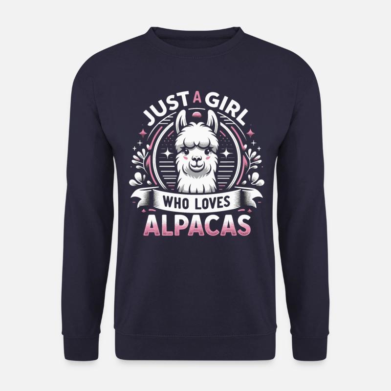 Alpaka Llama - Unisex Pullover - Navy