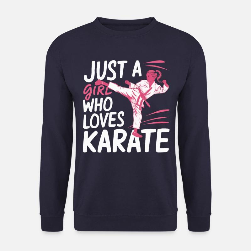 Karate Karatekämpfer Kampfkunst - Unisex Pullover - Navy