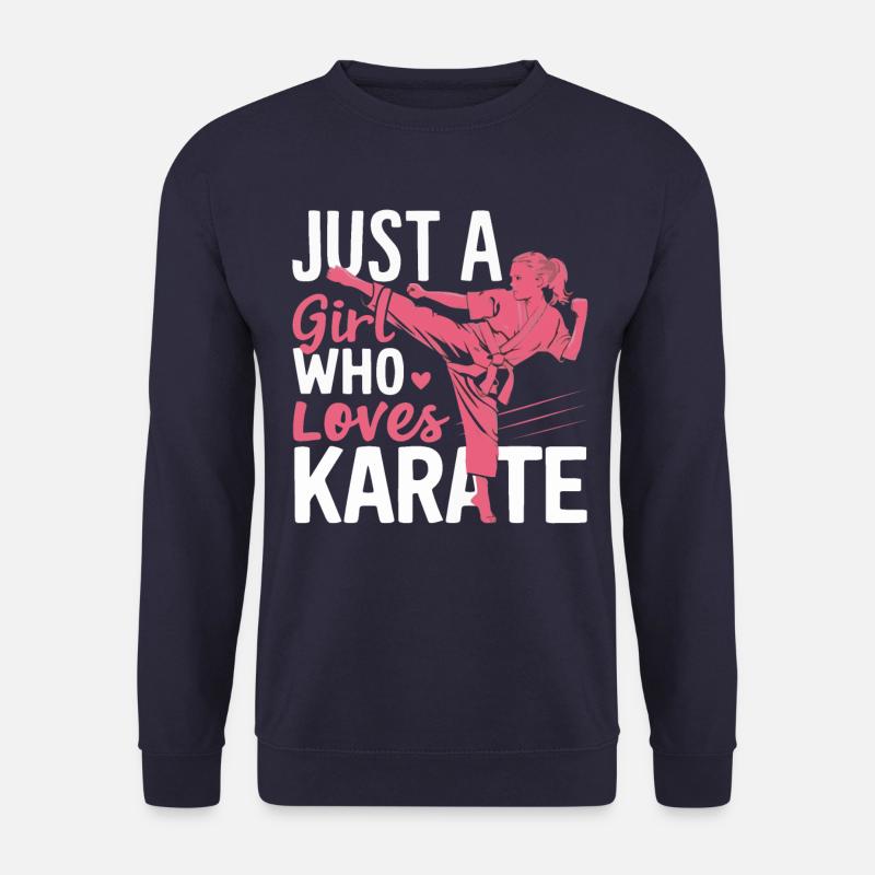Karate Karatekämpfer Kampfkunst - Unisex Pullover - Navy