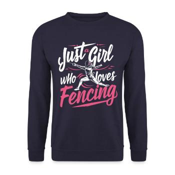 Escrimeur - Sweat-shirt Unisexe - marine - Devant - Alina (178cm) & Michal (187cm)