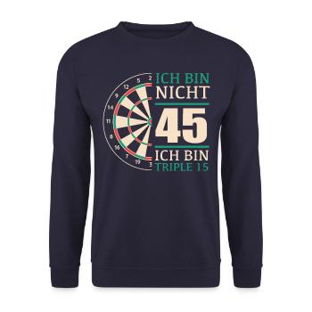 Birthday Gift 45 Years Birthday Child - Unisex Sweatshirt - navy - Front - Alina (178cm) & Michal (187cm)