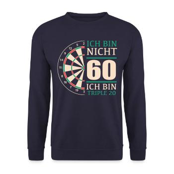Birthday Gift 60 Years Birthday Child - Unisex Sweatshirt - navy - Front - Alina (178cm) & Michal (187cm)
