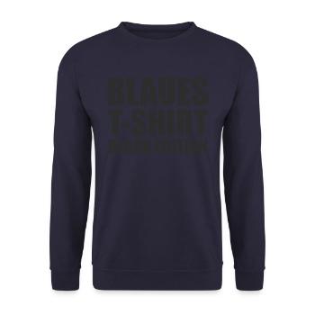 Lustig Srkastisch Ironie Schwarze Edition - Unisex Pullover - Navy - Vorne - Alina (178cm) & Michal (187cm)